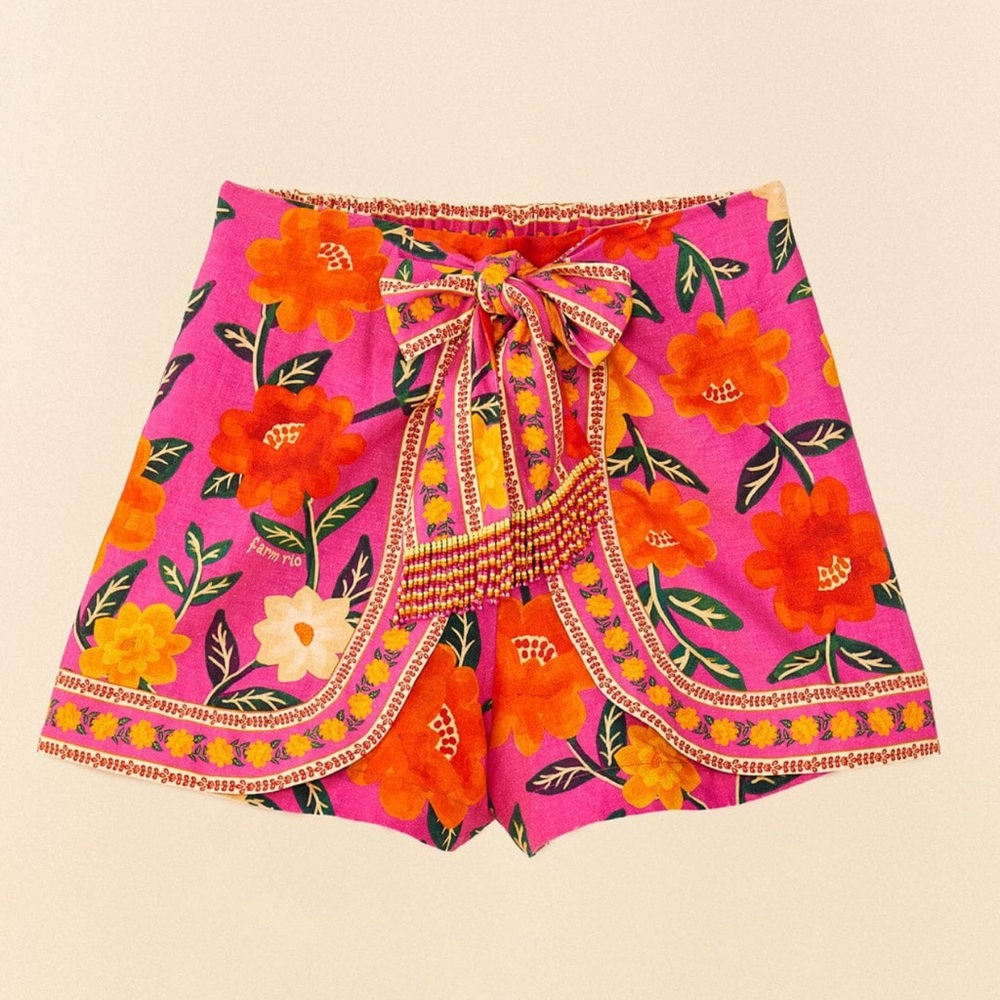 FARM Rio Floral Tapestry Shorts